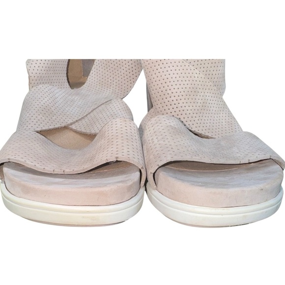 EILEEN FISHER Sport 3 Leather Platform Sneakers Beige Size 11 - Picture 9 of 16